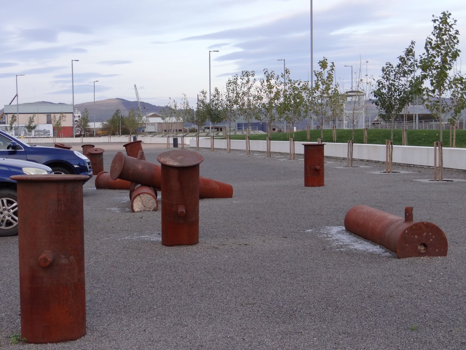 James Watt Marina – Several examples of capstains / bollards – fitted for Tall Ships 2011