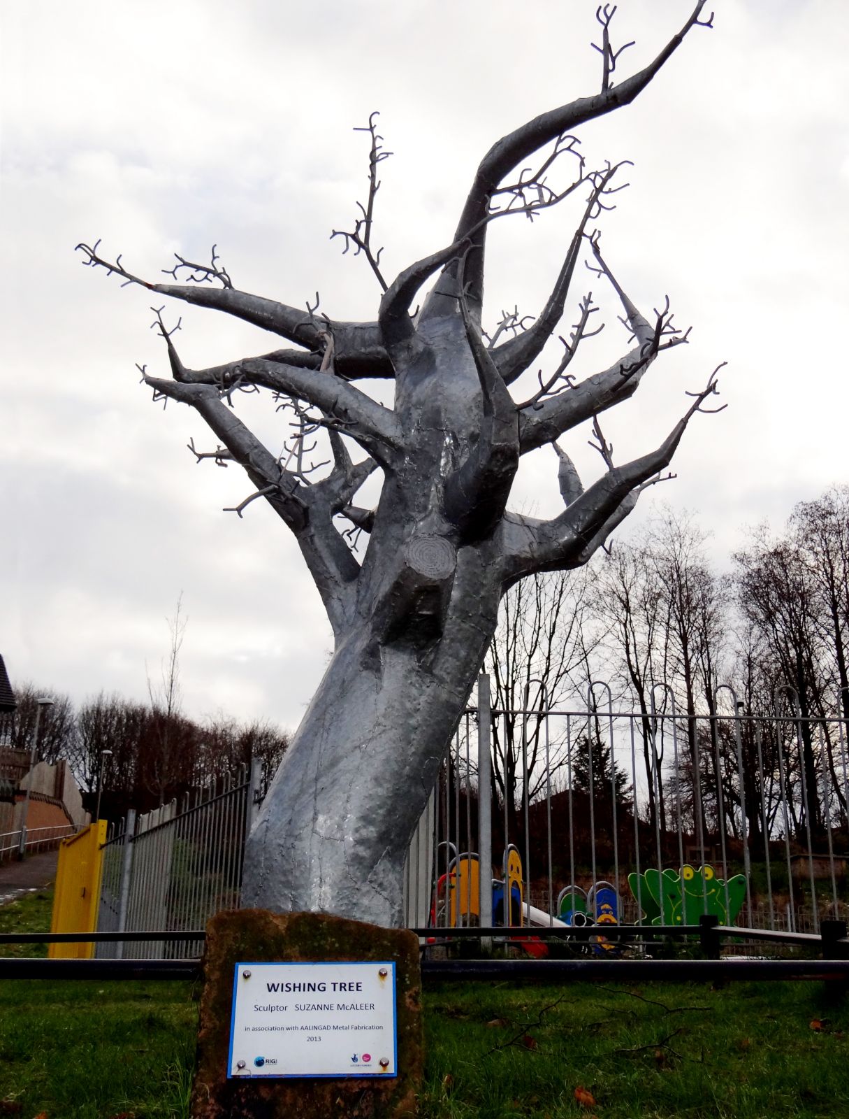 Wishing Tree – Woodhall Community Park – Rigg Arts working with local community to design this and other features in park
