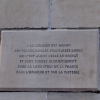 Free French Memorial plaque